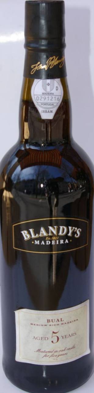 Blandy Bual 5 year medium rich Madeira